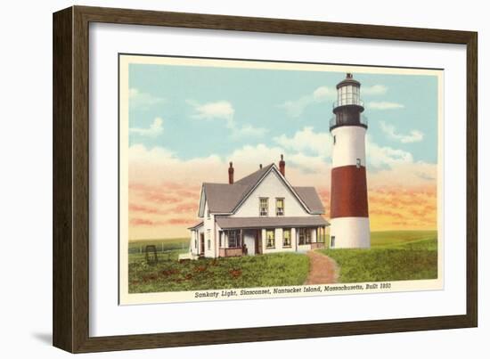 Sankaty Lighthouse, Nantucket, Massachusetts-null-Framed Art Print