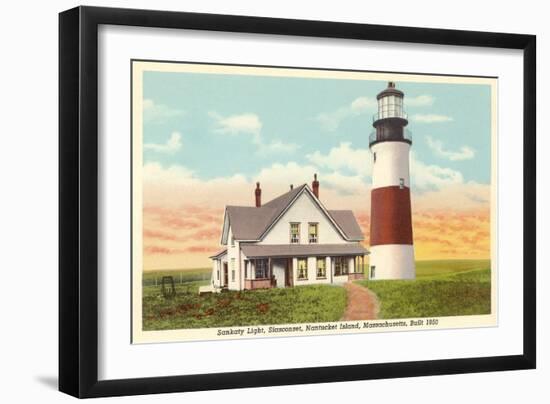 Sankaty Lighthouse, Nantucket, Massachusetts-null-Framed Art Print