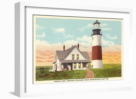 Sankaty Lighthouse, Nantucket, Massachusetts-null-Framed Art Print