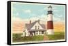 Sankaty Lighthouse, Nantucket, Massachusetts-null-Framed Stretched Canvas