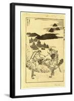 Sanki Fukaku Katachi O Kuzusu No Fuji-Katsushika Hokusai-Framed Giclee Print