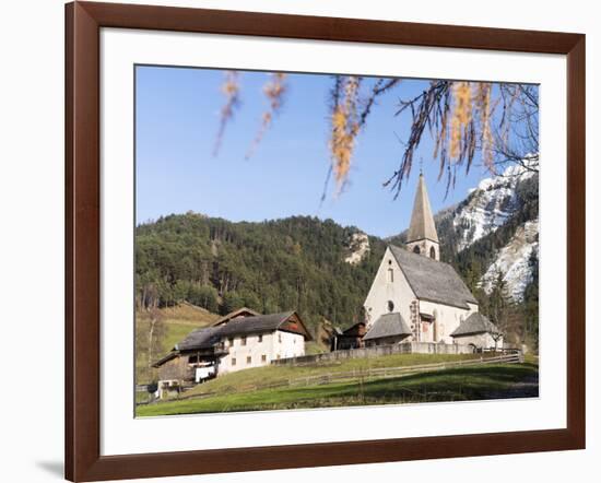 Sankt Magdalena, Valley Villnoess, Dolomites. Italy, South Tyrol-Martin Zwick-Framed Photographic Print