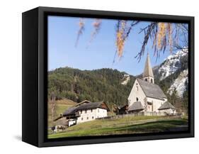 Sankt Magdalena, Valley Villnoess, Dolomites. Italy, South Tyrol-Martin Zwick-Framed Stretched Canvas
