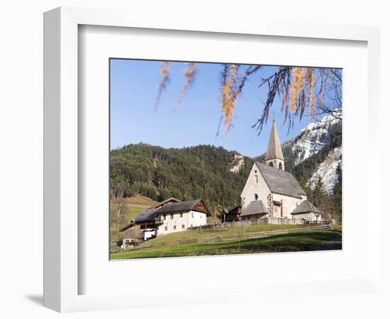 Sankt Magdalena, Valley Villnoess, Dolomites. Italy, South Tyrol-Martin Zwick-Framed Photographic Print