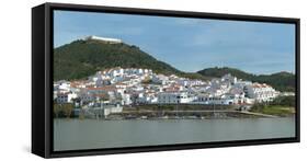 Sanlucar De Guadiana Village Seen from the Portuguese City Alcoutim, Spain, Europe-G&M Therin-Weise-Framed Stretched Canvas