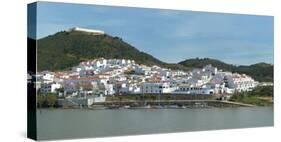 Sanlucar De Guadiana Village Seen from the Portuguese City Alcoutim, Spain, Europe-G&M Therin-Weise-Stretched Canvas