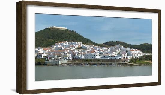 Sanlucar De Guadiana Village Seen from the Portuguese City Alcoutim, Spain, Europe-G&M Therin-Weise-Framed Photographic Print