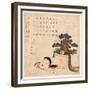 Sanpoukazari to Otafuku No Men-Keisai Eisen-Framed Giclee Print