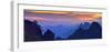 Sanqing Mountain Sunset-Mei Xu-Framed Giclee Print