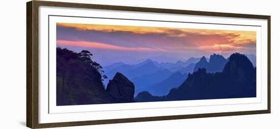 Sanqing Mountain Sunset-Mei Xu-Framed Giclee Print