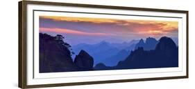 Sanqing Mountain Sunset-Mei Xu-Framed Giclee Print