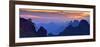 Sanqing Mountain Sunset-Mei Xu-Framed Giclee Print