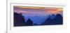 Sanqing Mountain Sunset-Mei Xu-Framed Giclee Print