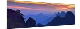 Sanqing Mountain Sunset-Mei Xu-Mounted Giclee Print