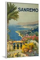 Sanremo Italy Tourism Travel Vintage Ad-null-Framed Art Print