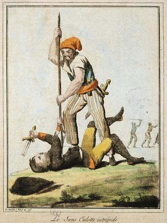 Sans-Culotte Killing One of King's Guards, French Revolution, France'  Giclee Print | AllPosters.com