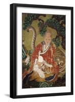 Sansin, Spirit of the Mountain, Colours on Silk-null-Framed Giclee Print