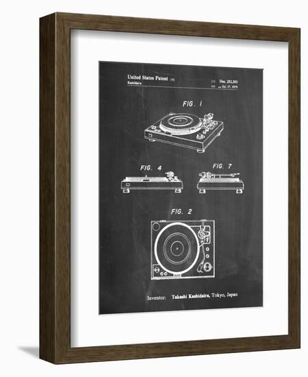 Sansui Turntable 1979 Patent-Cole Borders-Framed Art Print