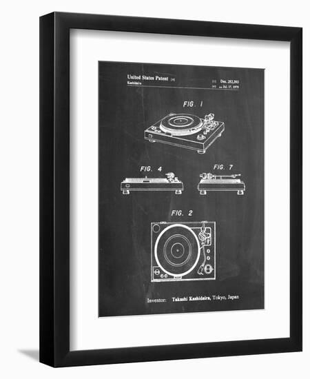 Sansui Turntable 1979 Patent-Cole Borders-Framed Art Print