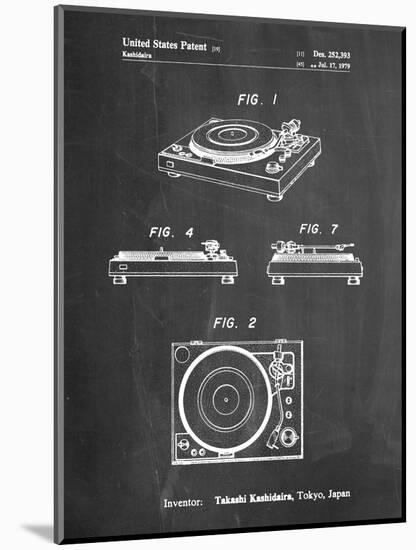 Sansui Turntable 1979 Patent-Cole Borders-Mounted Art Print