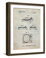 Sansui Turntable 1979 Patent-Cole Borders-Framed Art Print