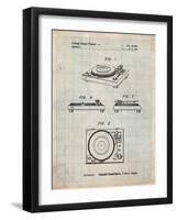 Sansui Turntable 1979 Patent-Cole Borders-Framed Art Print