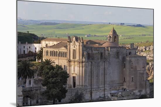 Sant'Agostino Convent in the Sassi Area of Matera, Basilicata, Italy, Europe-Martin-Mounted Photographic Print