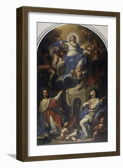 Sant'Amedeo and St Louis-Francesco Trevisani-Framed Giclee Print