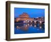 Sant'Angelo Bridge and Castel Sant'Angelo at night-Sylvain Sonnet-Framed Photographic Print