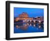 Sant'Angelo Bridge and Castel Sant'Angelo at night-Sylvain Sonnet-Framed Photographic Print