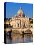 Sant'Angelo Bridge and St. Peter's Basilica-Sylvain Sonnet-Stretched Canvas