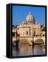 Sant'Angelo Bridge and St. Peter's Basilica-Sylvain Sonnet-Framed Stretched Canvas