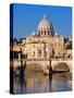 Sant'Angelo Bridge and St. Peter's Basilica-Sylvain Sonnet-Stretched Canvas