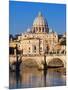 Sant'Angelo Bridge and St. Peter's Basilica-Sylvain Sonnet-Mounted Photographic Print