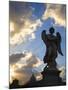 Sant' Angelo Bridge Detail and St. Peter's Basilica, Rome, Italy-Doug Pearson-Mounted Photographic Print