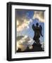 Sant' Angelo Bridge Detail and St. Peter's Basilica, Rome, Italy-Doug Pearson-Framed Photographic Print