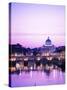 Sant'Angelo Bridge over Tiber River-Dennis Degnan-Stretched Canvas