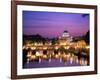 Sant'Angelo Bridge over Tiber River-Dennis Degnan-Framed Photographic Print