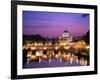 Sant'Angelo Bridge over Tiber River-Dennis Degnan-Framed Photographic Print