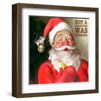 Santa 1 Stirring-Chris Consani-Framed Art Print