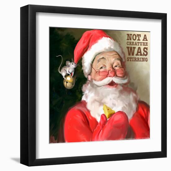 Santa 1 Stirring-Chris Consani-Framed Art Print