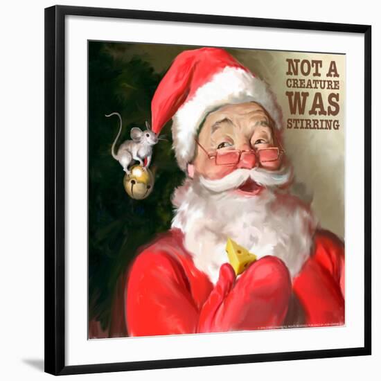 Santa 1 Stirring-Chris Consani-Framed Art Print