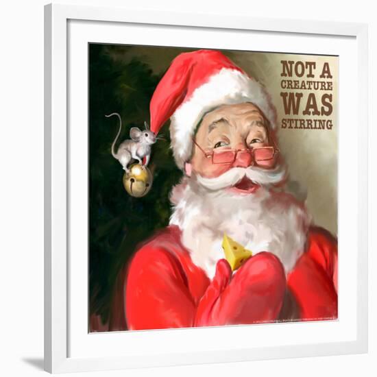 Santa 1 Stirring-Chris Consani-Framed Art Print