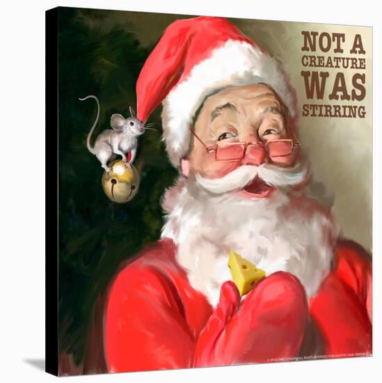 Santa 1 Stirring-Chris Consani-Stretched Canvas