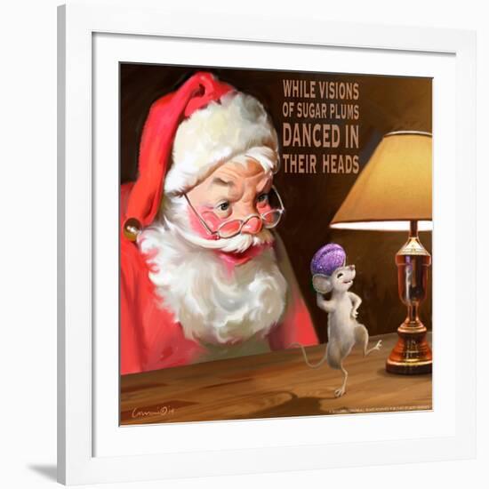 Santa 2 Sugar Plums-Chris Consani-Framed Art Print