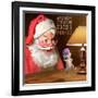 Santa 2 Sugar Plums-Chris Consani-Framed Art Print