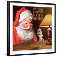 Santa 2 Sugar Plums-Chris Consani-Framed Art Print