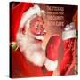 Santa 3 Stockings-Chris Consani-Stretched Canvas