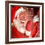 Santa 3 Stockings-Chris Consani-Framed Art Print