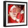 Santa 3 Stockings-Chris Consani-Framed Art Print